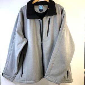 Men’s Iceberg Outerwear Thermal gray fleece lined full zip winter snow ski